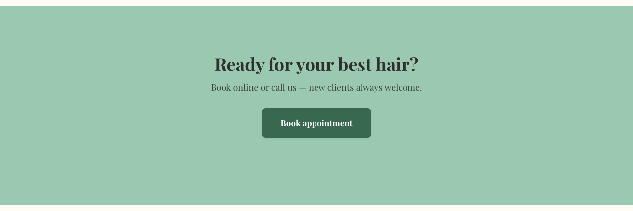 Call-to-Action block on a live site