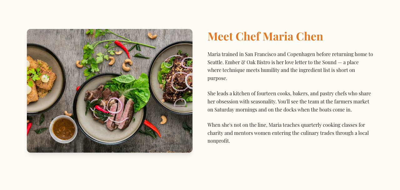 Image and Text block on a live site