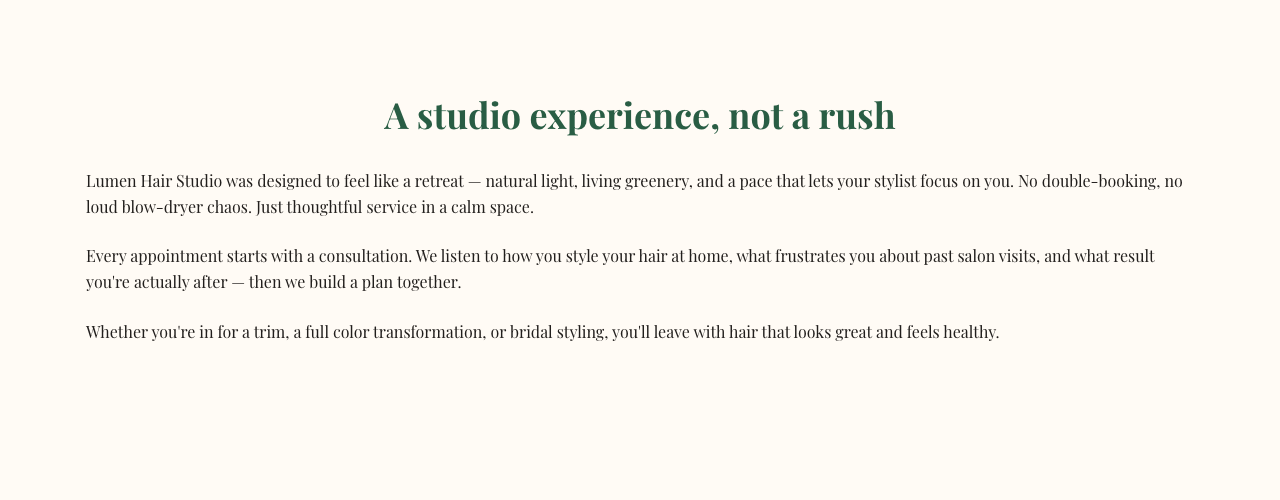 Rich Text block on a live site