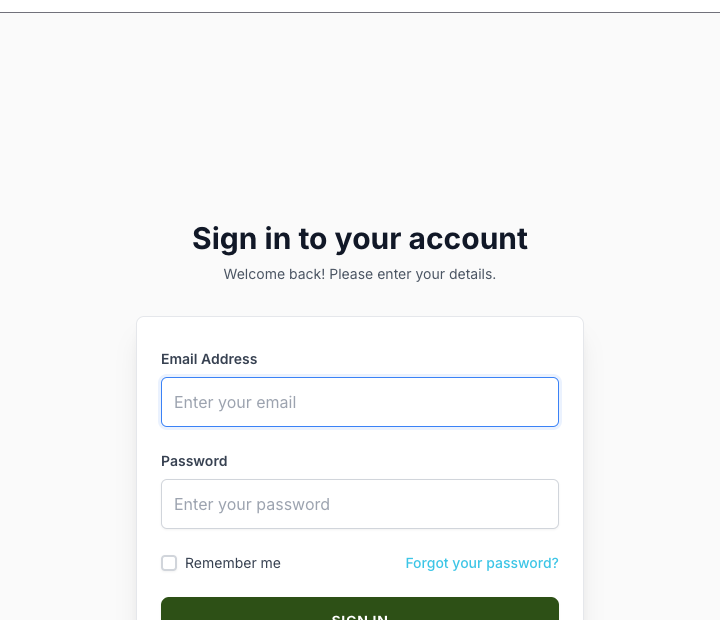 Site admin login