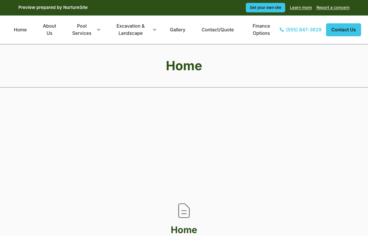 Public site homepage