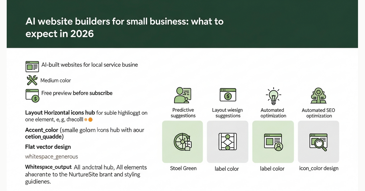AI website builders for small business: what to expect in 2026
