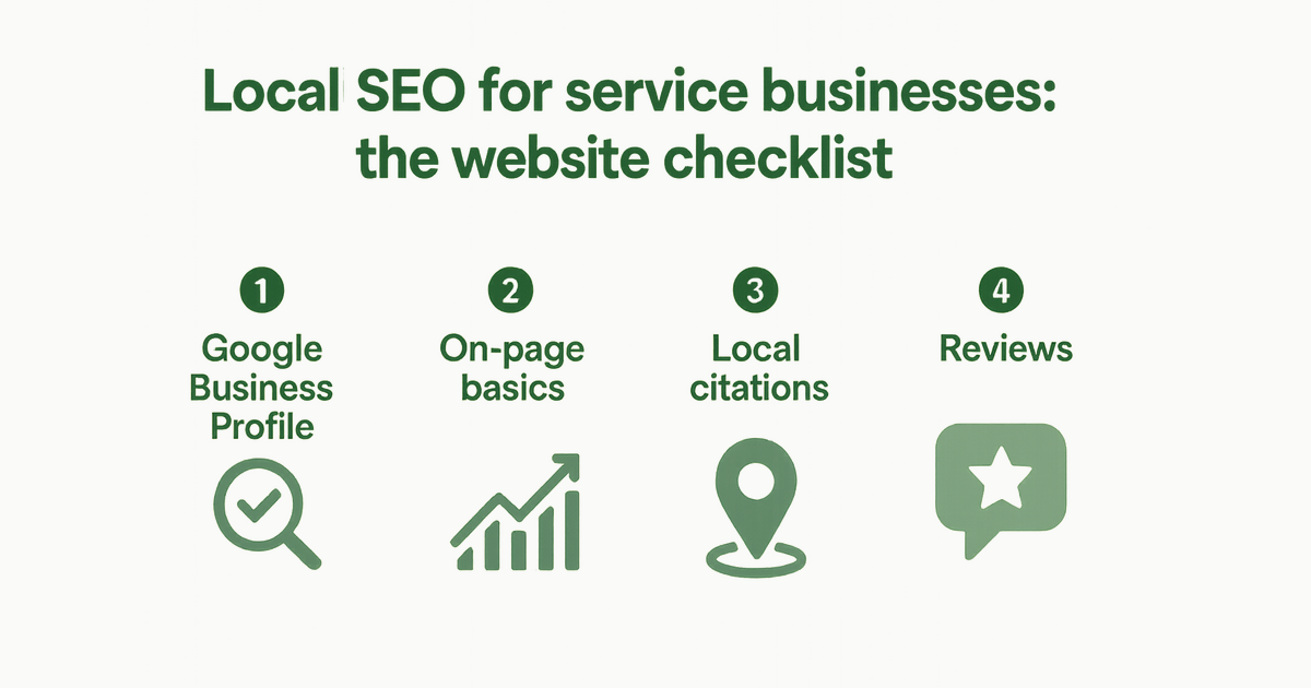 Google Maps ranking checklist for service businesses