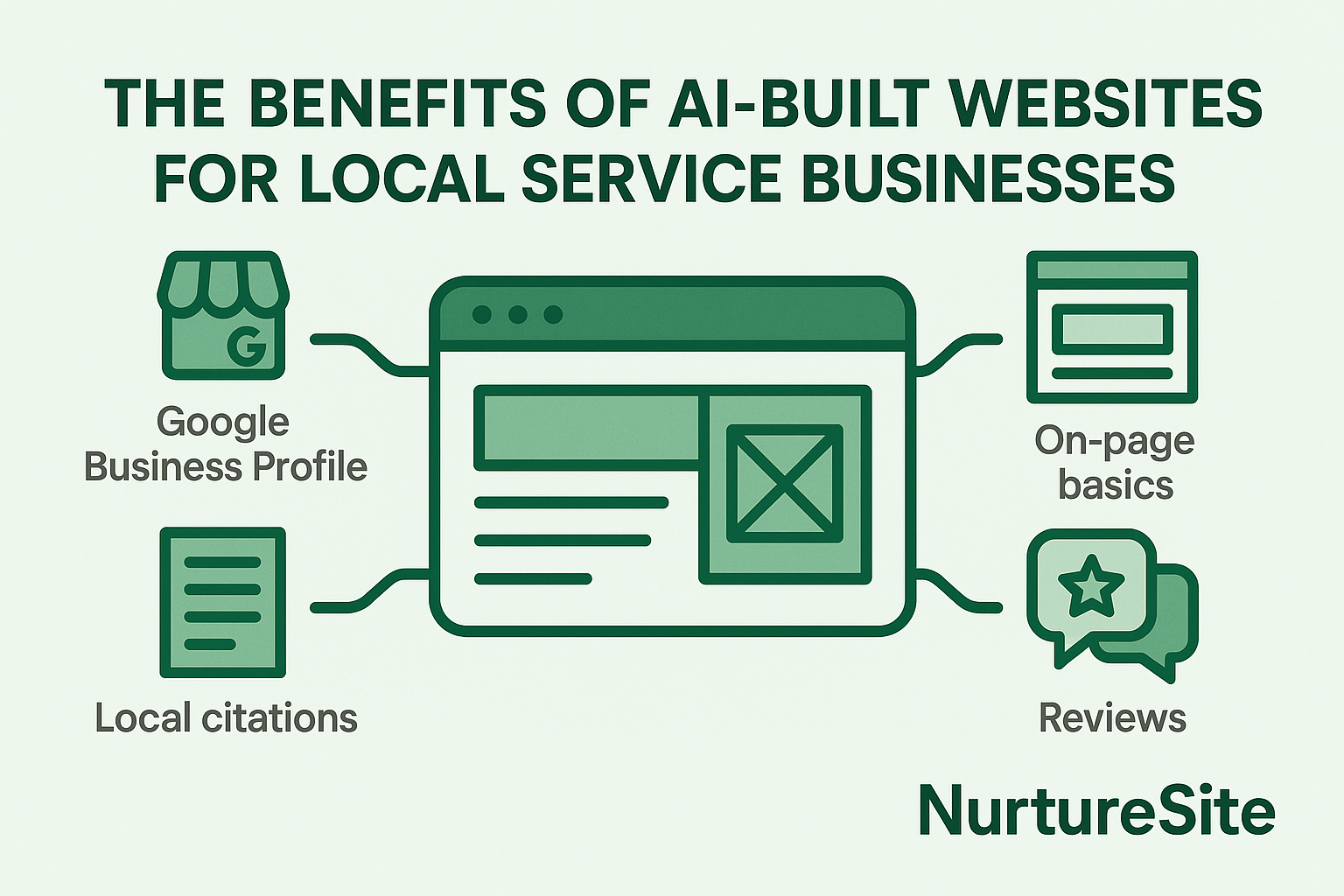 Infographic: AI-built websites for local service businesses