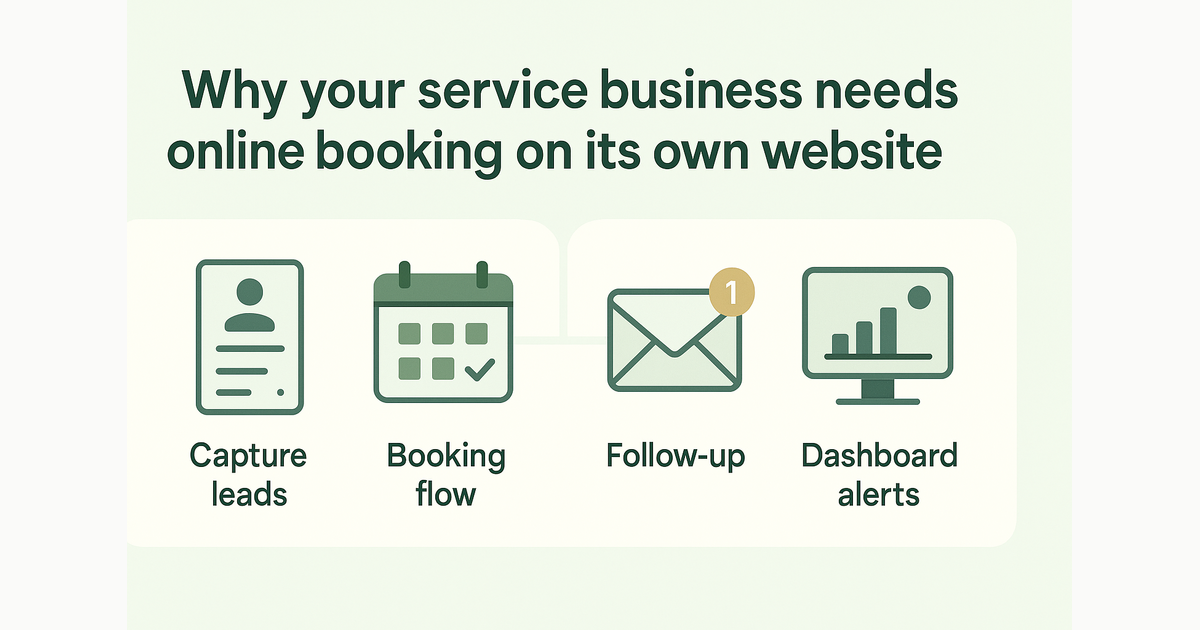 Wix booking website alternative: book on your own domain