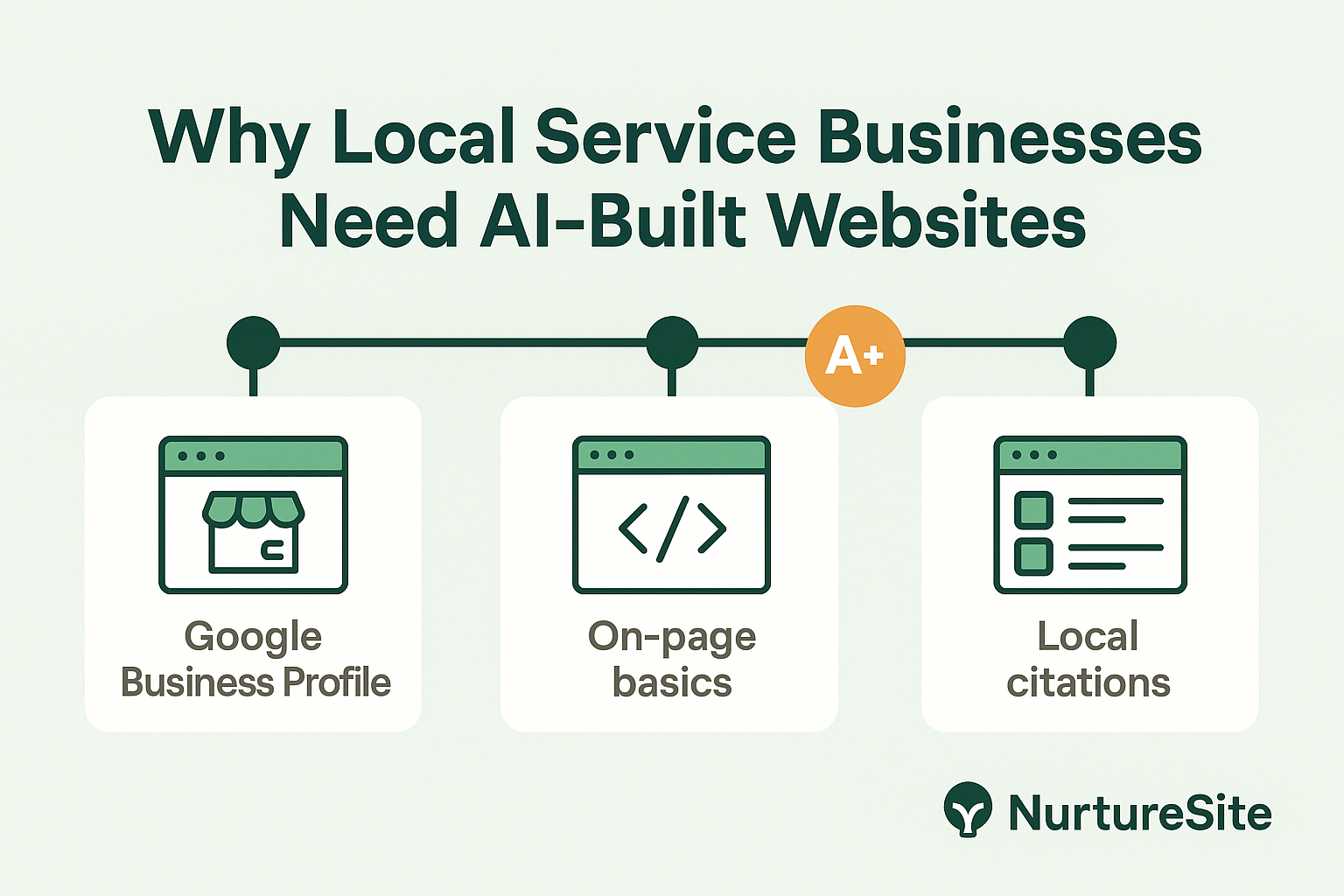 Infographic: AI-built websites for local service businesses