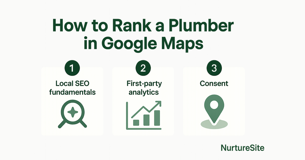 Infographic: how to rank a plumber in google maps for local service businesses