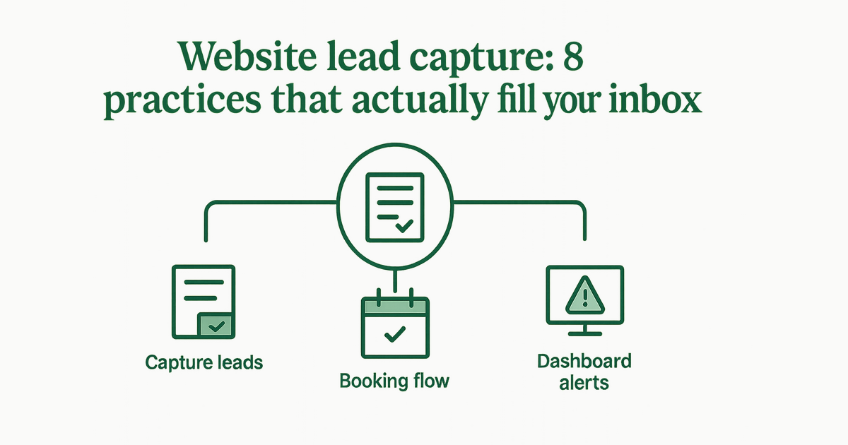 Website lead capture: 8 practices that actually fill your inbox