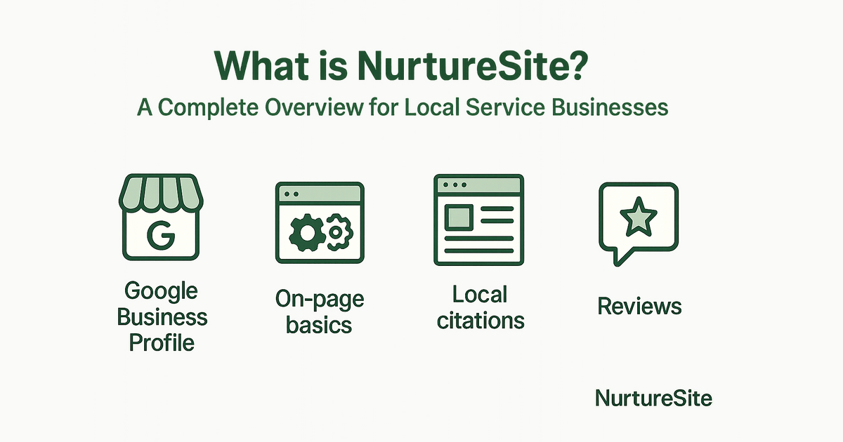 Infographic: what is NurtureSite for local service businesses