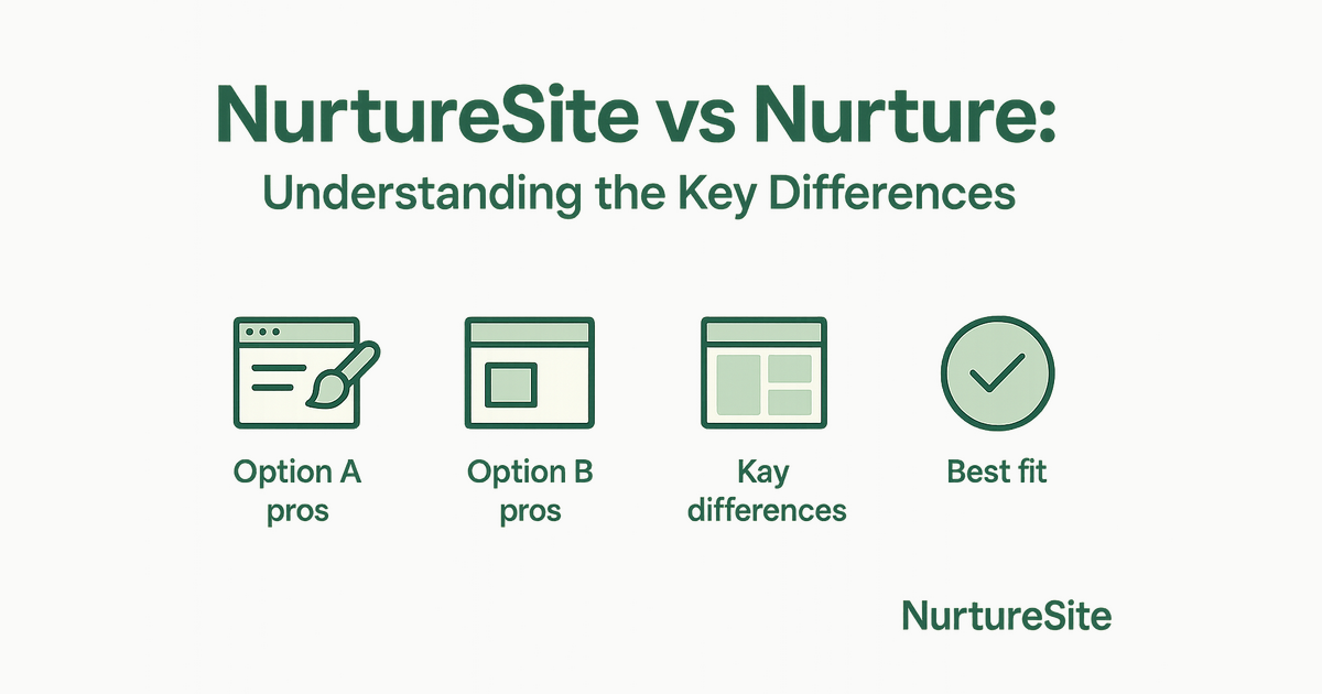 Infographic: NurtureSite vs Nurture for local service businesses