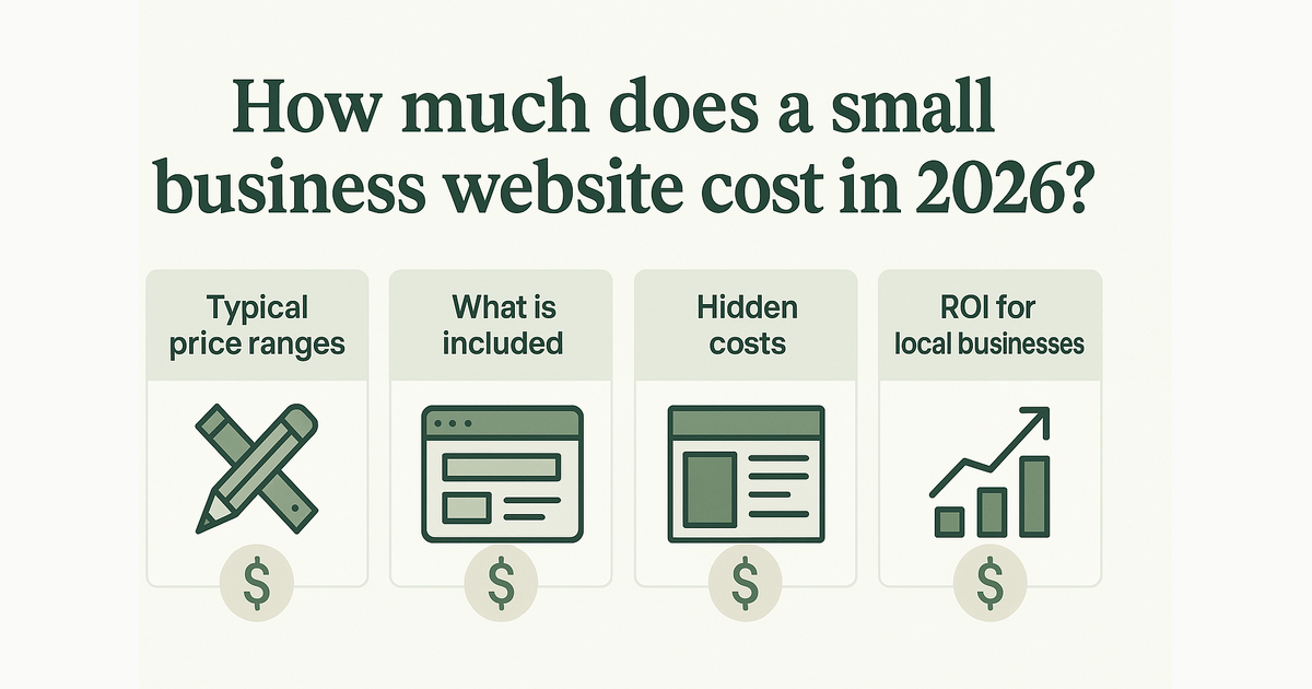 How much does a small business website cost? Affordable options in 2026