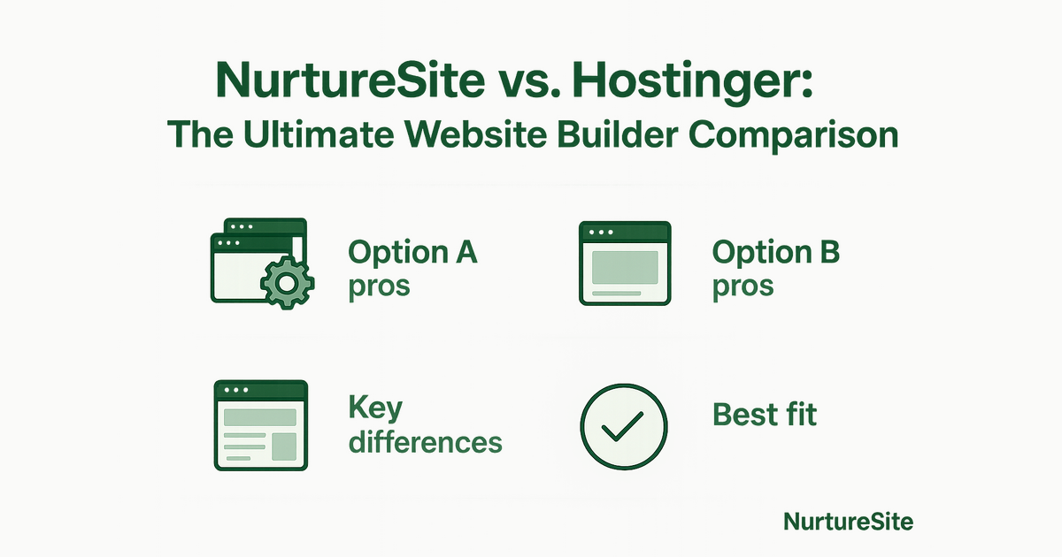 Infographic: hostinger website builder alternative for local service businesses