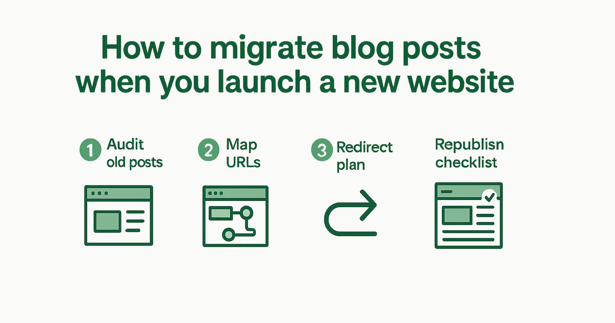 How to migrate blog posts when you launch a new website