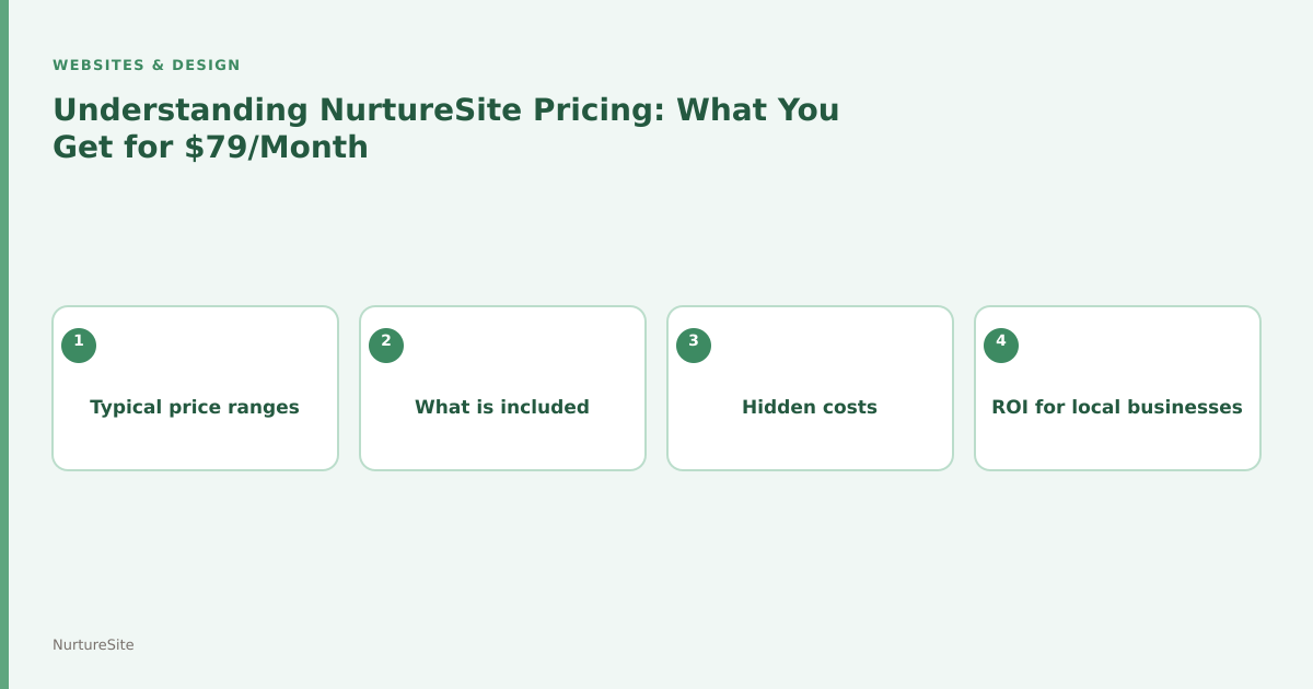Infographic: NurtureSite pricing for local service businesses