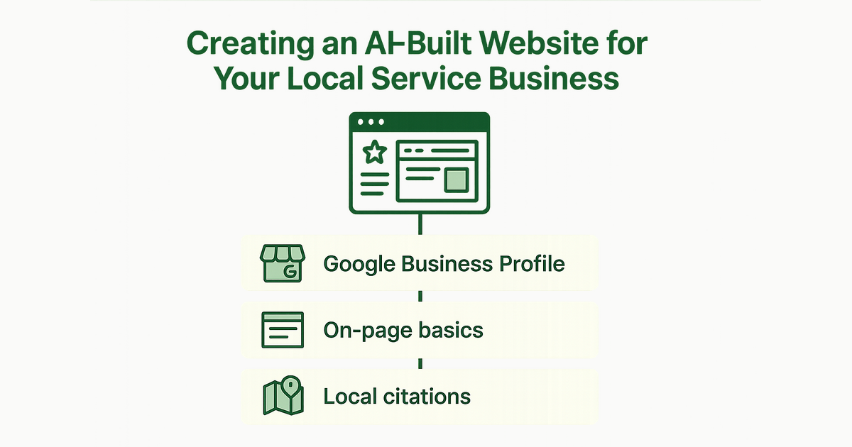 Infographic: Creating an AI-Built Website for Your Local Service Business